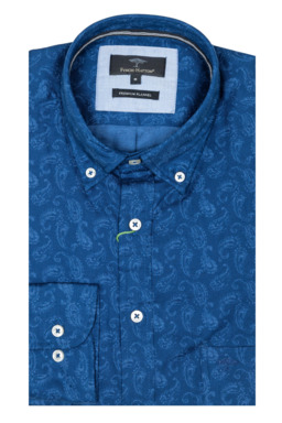 Фото рубашки Приталенный силуэт Рубашка FYNCH HATTON, цвет синий