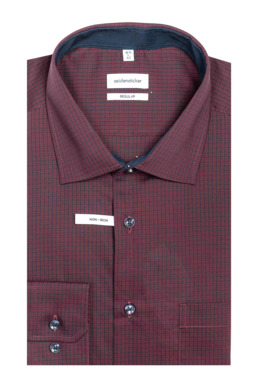 Фото рубашки Прямой силуэт Рубашка SEIDENSTICKER, цвет бордовый