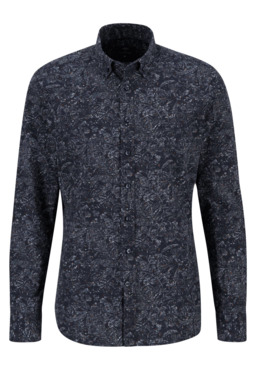 Фото рубашки Приталенный силуэт Рубашка FYNCH HATTON, цвет синий