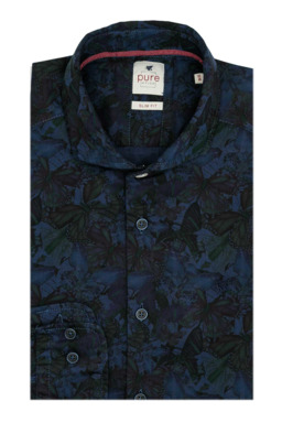 Фото рубашки Полуприлегающий силуэт Рубашка PURE, цвет синий